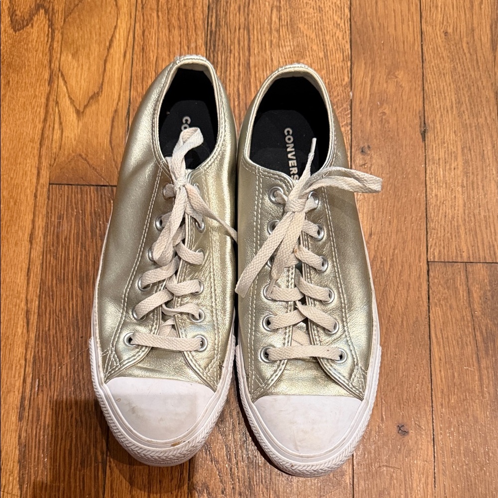 Converse Metallic Gold Sneakers